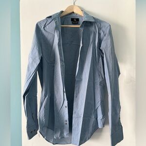 Calvin Klein Sky Blue Open Shirt